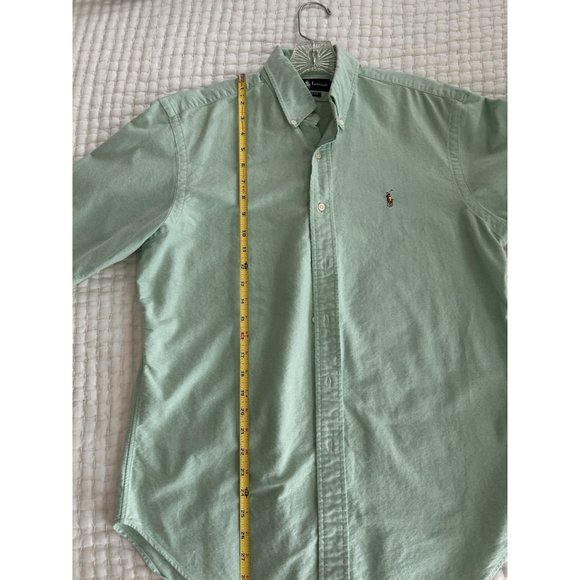 Lauren Ralph Lauren Dress Shirt Green Classic Fit men's size 15.5 32/33 - Picture 8 of 12
